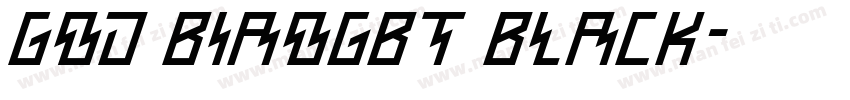 God BiaoGBT Black字体转换